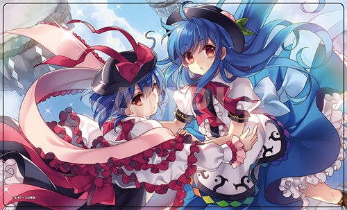 【新品】東方Projectキャラクターラバーマット17 天子＆衣玖 illust.まさる.jp / アキバホビー／株式会社イザナギ 発売日:2025年12月頃